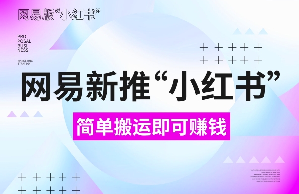 网易官方新推“小红书”，搬运即有收益，新手小白千万别错过(附详细教程)【揭秘】-宏创资源库