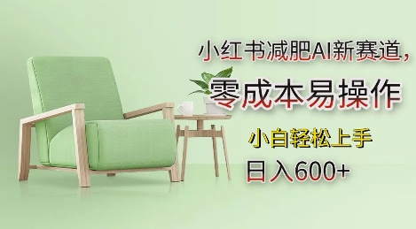 小红书减肥AI新赛道，零成本易操作，日入多张，小白轻松上手【揭秘】-宏创资源库