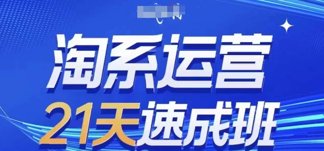 淘系运营21天速成班(更新24年12月)，0基础轻松搞定淘系运营，不做假把式-宏创资源库