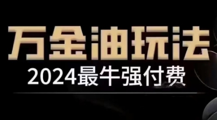 2024最牛强付费，万金油强付费玩法，干货满满，全程实操起飞（更新12月）-宏创资源库
