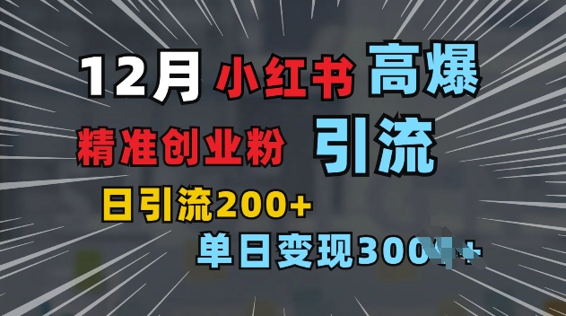 小红书一张图片“引爆”创业粉，单日+200+精准创业粉 可筛选付费意识创业粉【揭秘】-宏创资源库