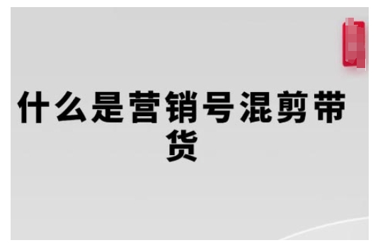 营销号混剪带货，从内容创作到流量变现的全流程，教你用营销号形式做混剪带货-宏创资源库