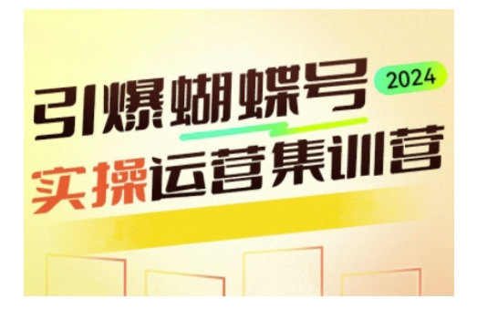 引爆蝴蝶号实操运营，助力你深度掌握蝴蝶号运营，实现高效实操，开启流量变现之路-宏创资源库