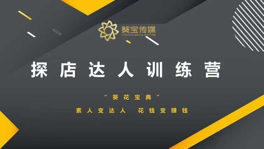探店达人训练营，素人变达人，花钱变赚钱-宏创资源库
