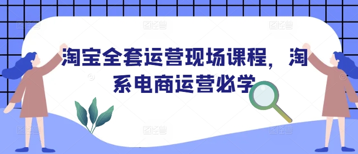 淘宝全套运营现场课程，淘系电商运营必学-宏创资源库