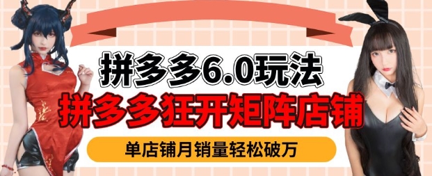拼多多虚拟商品暴利6.0玩法，轻松实现月入过W-宏创资源库
