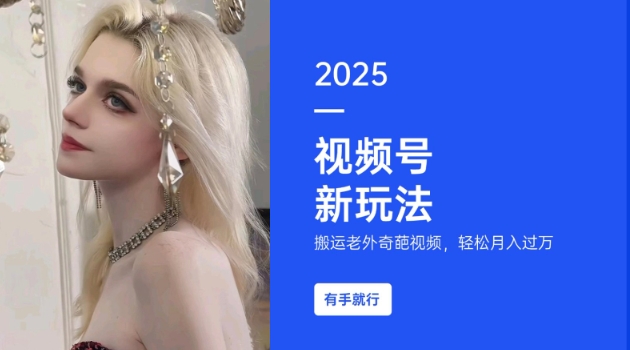 搬运老外奇葩视频，撸视频号分成计划收益，每天只需一小时，新手小白轻松月入过W-宏创资源库